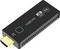 A black HDMI transmitter from LogiLink, supports 4K UHD. Main function: wireless video transmission.