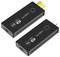 A black wireless HDMI transmitter/receiver set with gold connectors. Labeled 'LogiLink 4K UHD'.
