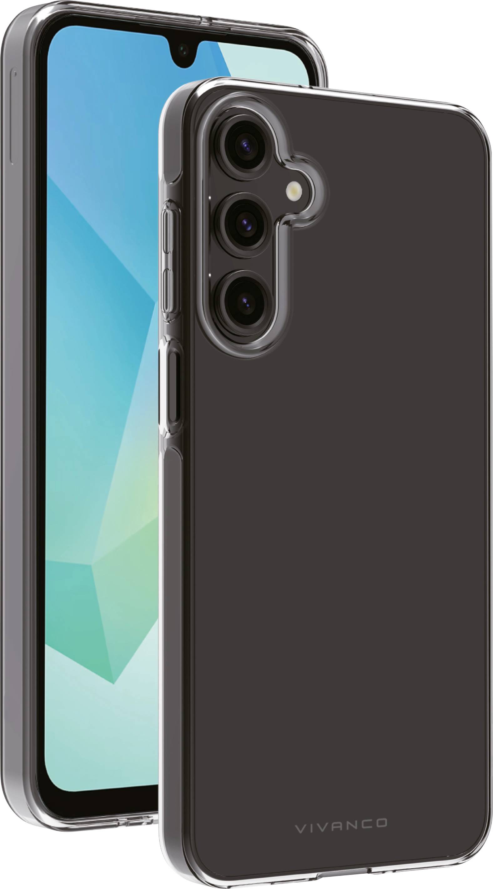 Vivanco SSCVVSGA165GT Back cover Samsung Galaxy A16 5G Transparent Inductive charging, Sprayproof, Dustproof, Water-resistant 64357