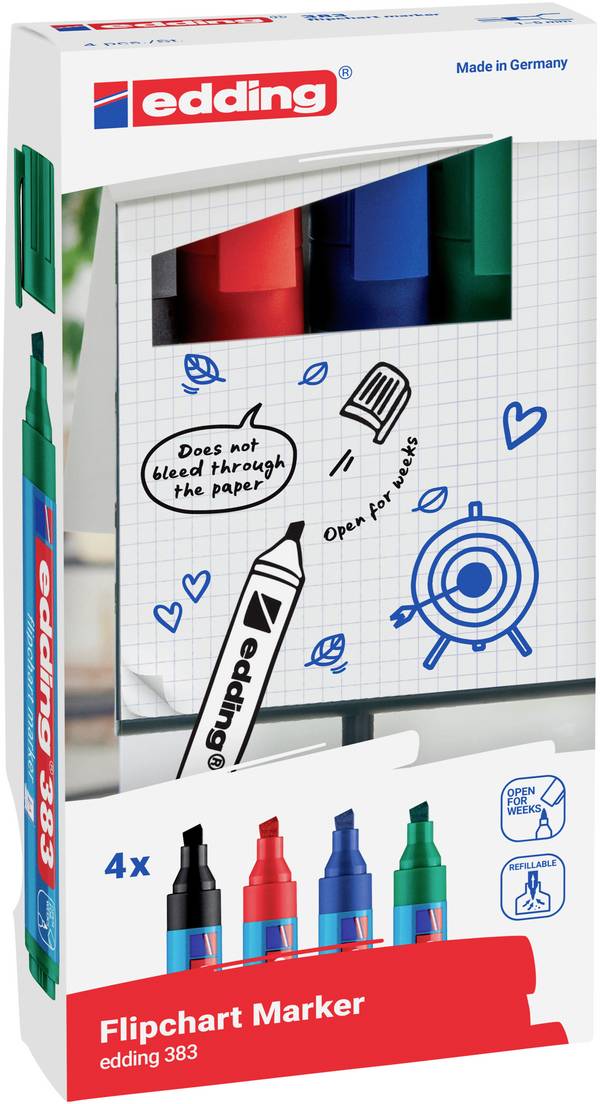 Edding 4-383-4-2 Flipchart marker 383 Multicolour 1 pc(s)