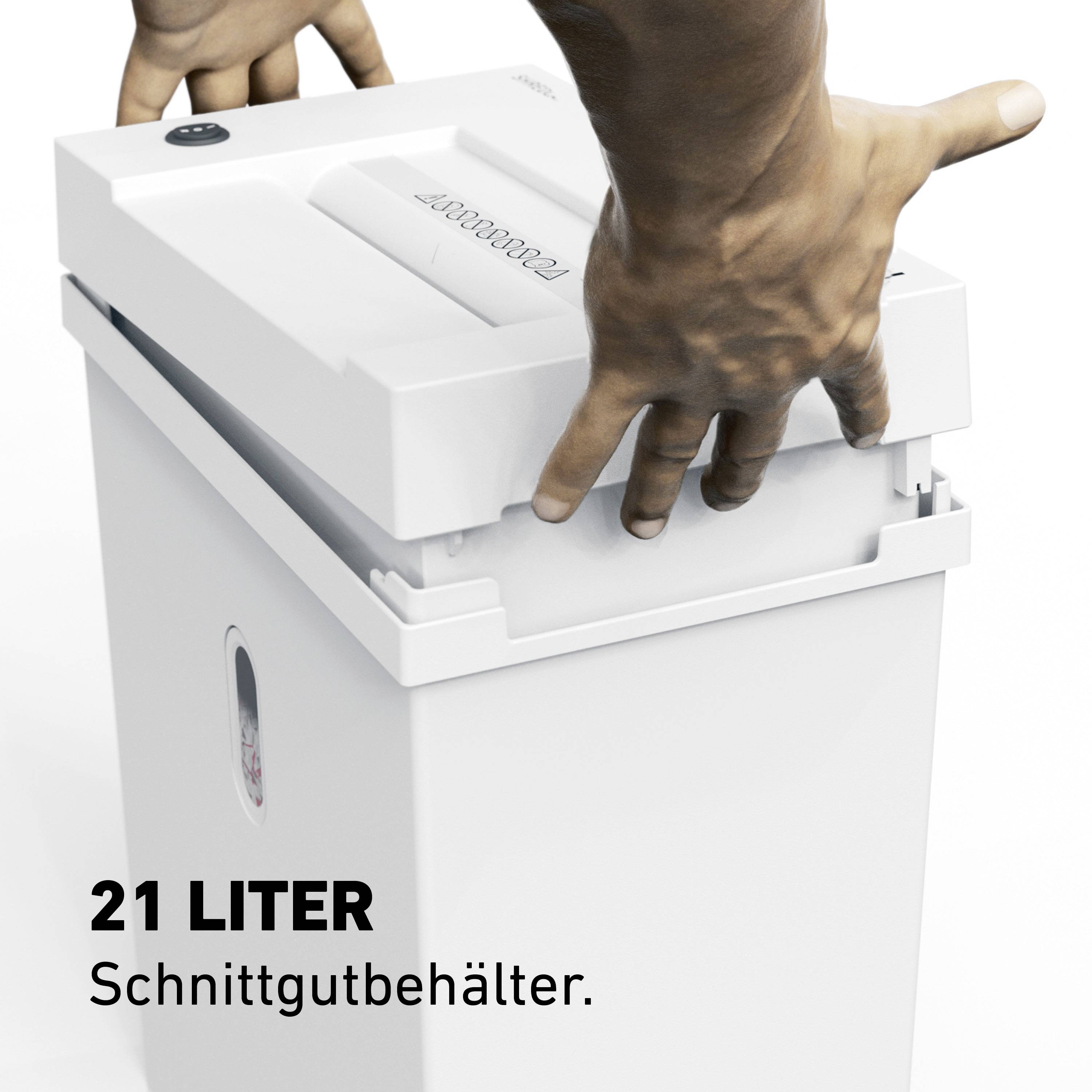 Ideal Office Shredcat 8200 Document shredder 18 sheet Ribbon cut 4 mm P-2 21 l Also shreds Paper clips, Staples, Credit -9