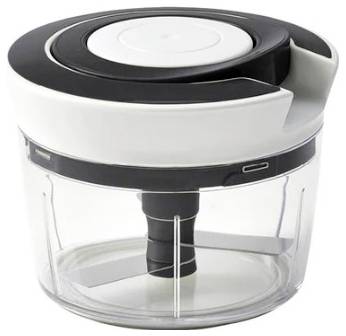 Qdesign 190-033 Manual mini vegetable chopper, black/white