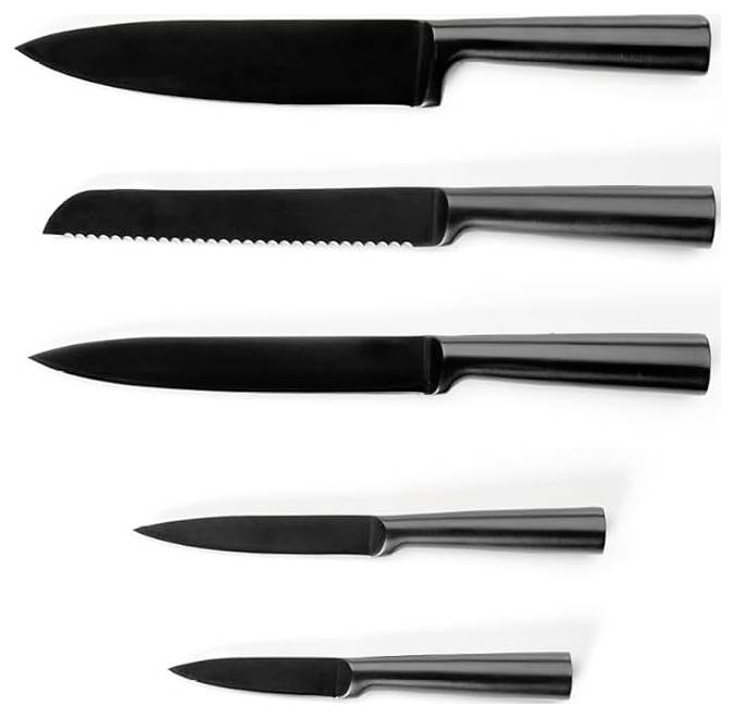 Qdesign 190-064 5-piece blade set made from high quality stainless steel black