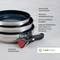 Three stackable pans with detachable handle, reinforced sandwich base, PFOA-free non-stick coating, 15-year guarantee.