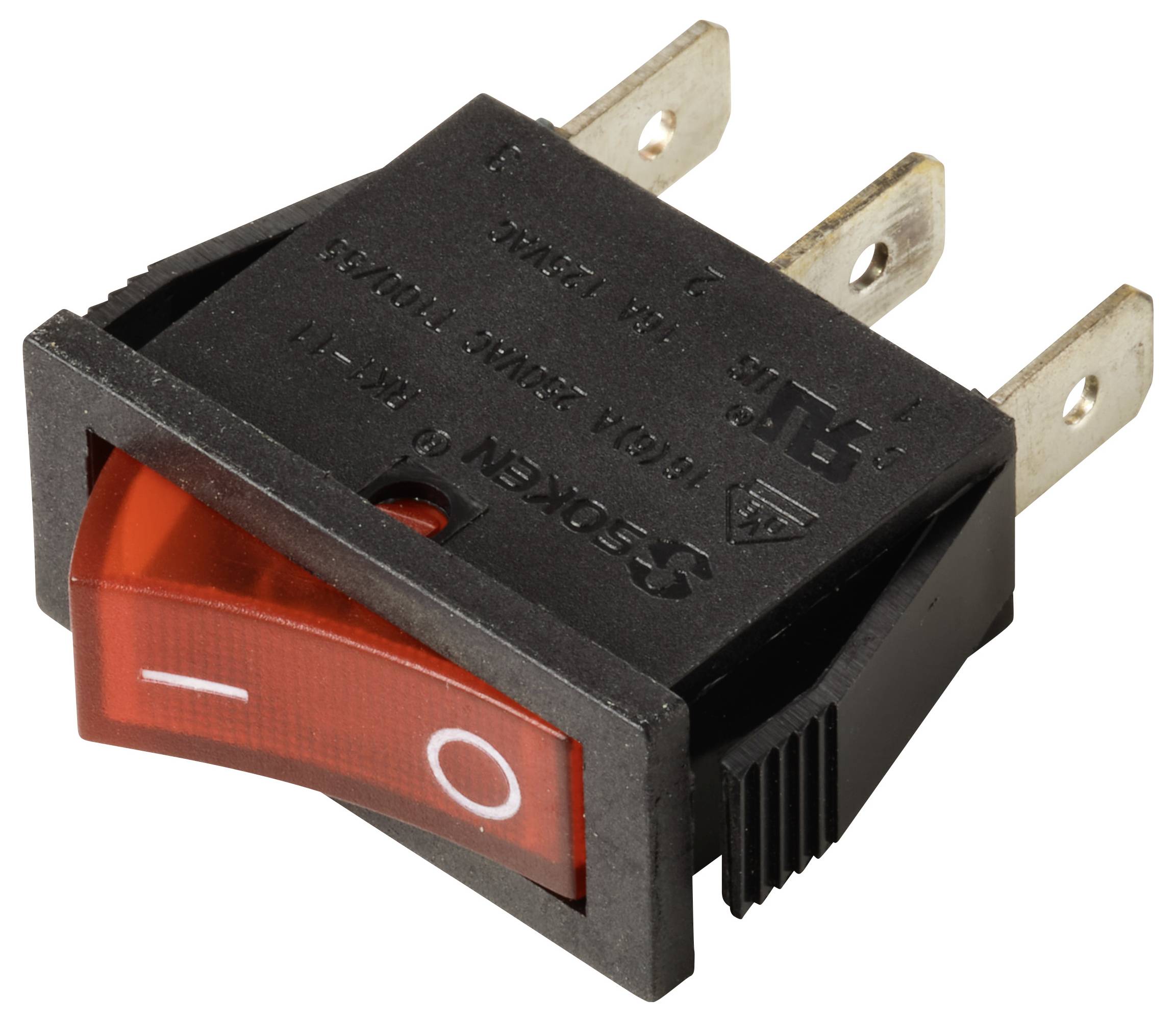 TRU COMPONENTS TC-13599540 Toggle switch 250 V AC 16 A 1 x Off/On latch 1 pc(s)-1