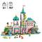 Toy castle set for children ages 6 and up with 787 pieces, including figures and animals. Colorful castle with towers and decorations.
