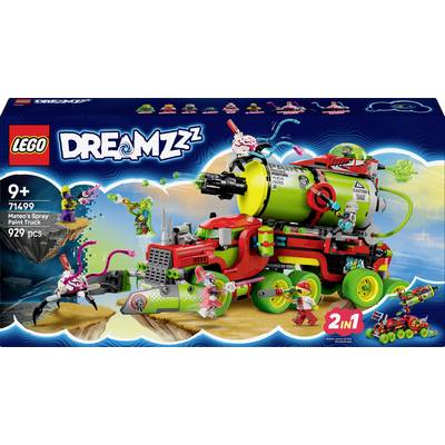 LEGO Building Set 'Dreamzzz Mateo's Spray Truck', Set 71499, for children ages 9 and up, contains a colorful truck with 929 pieces.