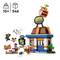Toy set with burger shop, figures and accessories. Recommended for children ages 10 and up, contains 546 pieces.
