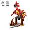 A LEGO building set of a red phoenix with 299 pieces, suitable for children ages 8 and up. Includes colorful wings and an orange beak.