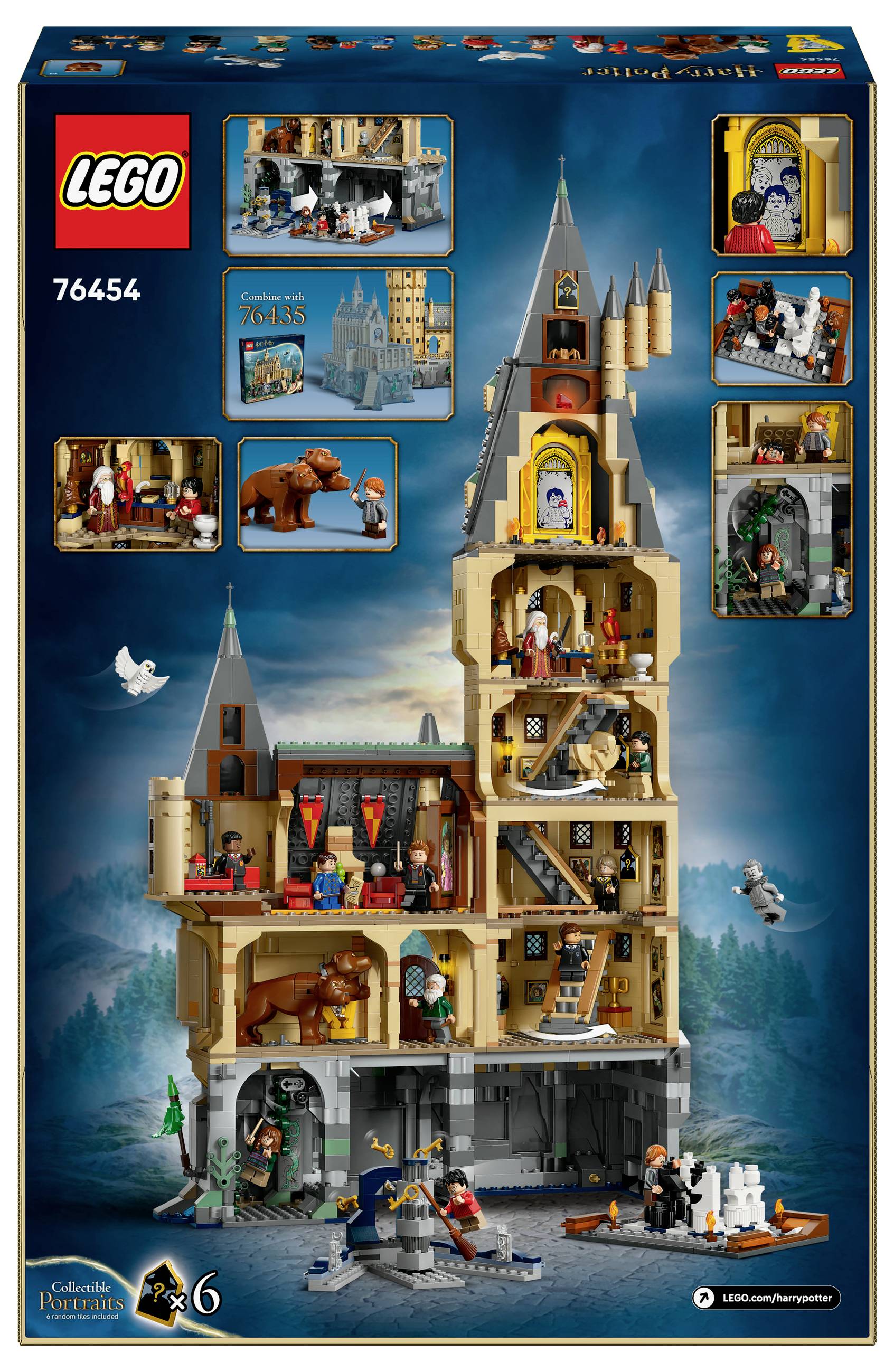 Toy building set: Multi-story castle with various rooms and figures. Includes accessories such as furniture and thematic details. Suitable for children ages 9 and up.