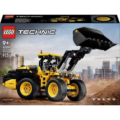 A LEGO construction machine, a Volvo L350F wheel loader for assembly. Suitable from age 9, contains 973 pieces.