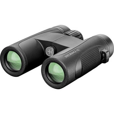 A black pair of binoculars with 'Endurance ED' printed on the side. The lenses are green.