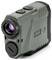 A green, portable device with lenses on the front, buttons on top and brand markings on the side, presumably a rangefinder.