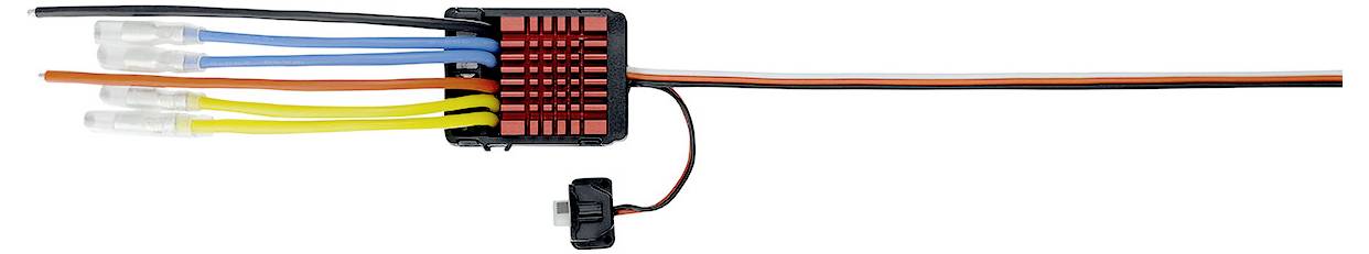 Electronic distribution block with various coloured cables, connected to a central component that enables connectivity.