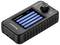 A black electronic device with a display shows menu items such as 'Auto Motor Test', 'Manual Motor Test', 'Throttle Output' and 'Settings'.