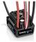 'Black EZRUN MAX10 ESC for 1/10 RC vehicles with 80A, compatible with 2-3S LiPo batteries. Multiple coloured connection cables visible.'