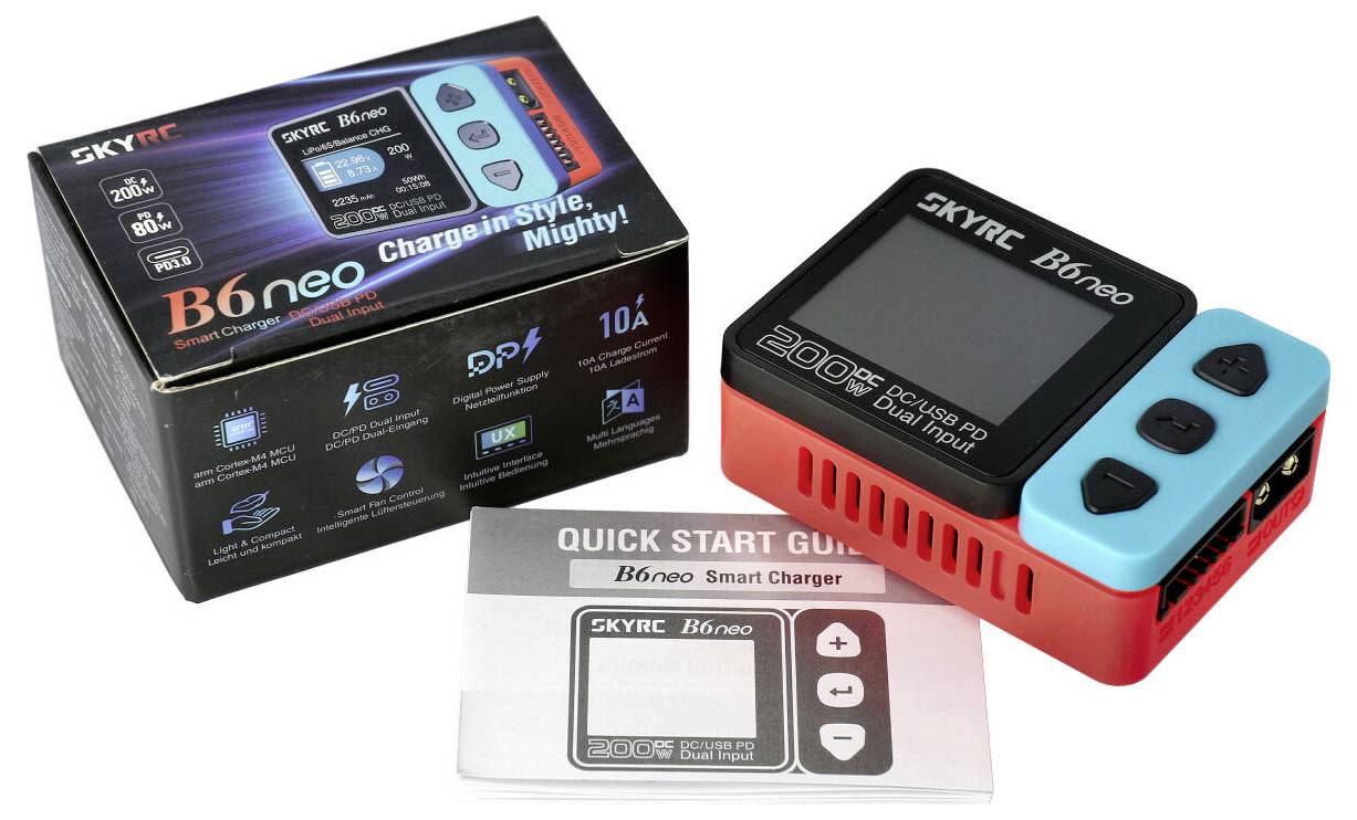 Ładowarka Modelarska Wielofunkcyjna SKYRC B6 Mini 6 A LiPo, LiFePO, LiIon, NiMH, NiCd