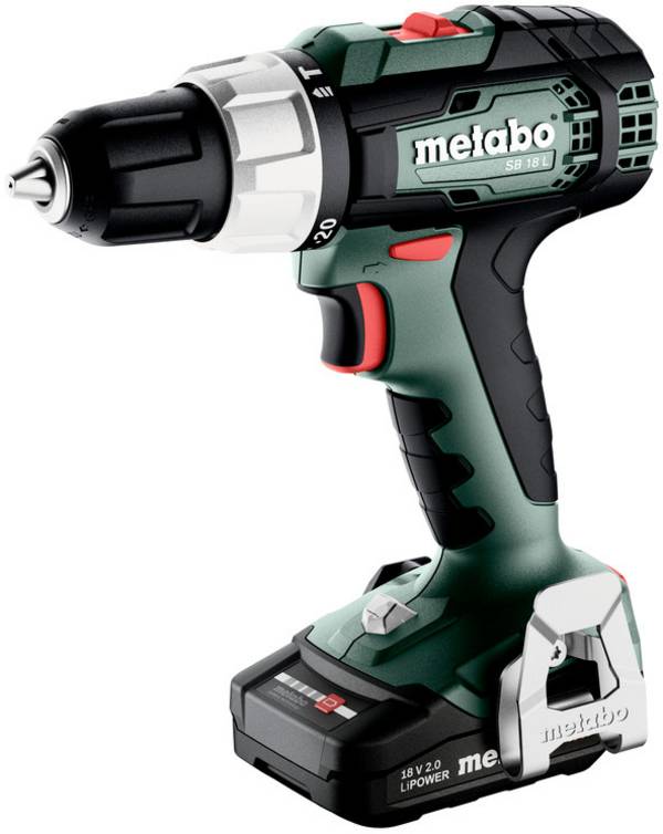 Metabo SB 18 L 614053500 Cordless impact driver 60 Nm  18 V No. of power packs included 2 2 Ah Li-ion brushless, incl. case, incl. spare battery, incl. charger