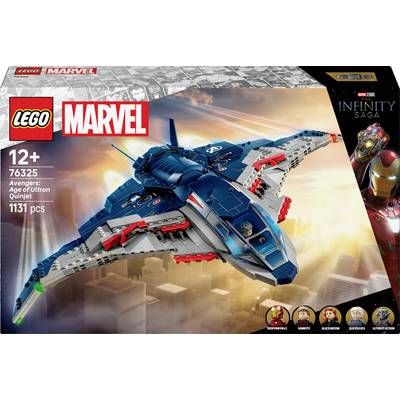 'Lego Marvel Avengers: Age of Ultron Quinjet' set for ages 12+, with 1131 pieces. The box features an image of the Quinjet flying.