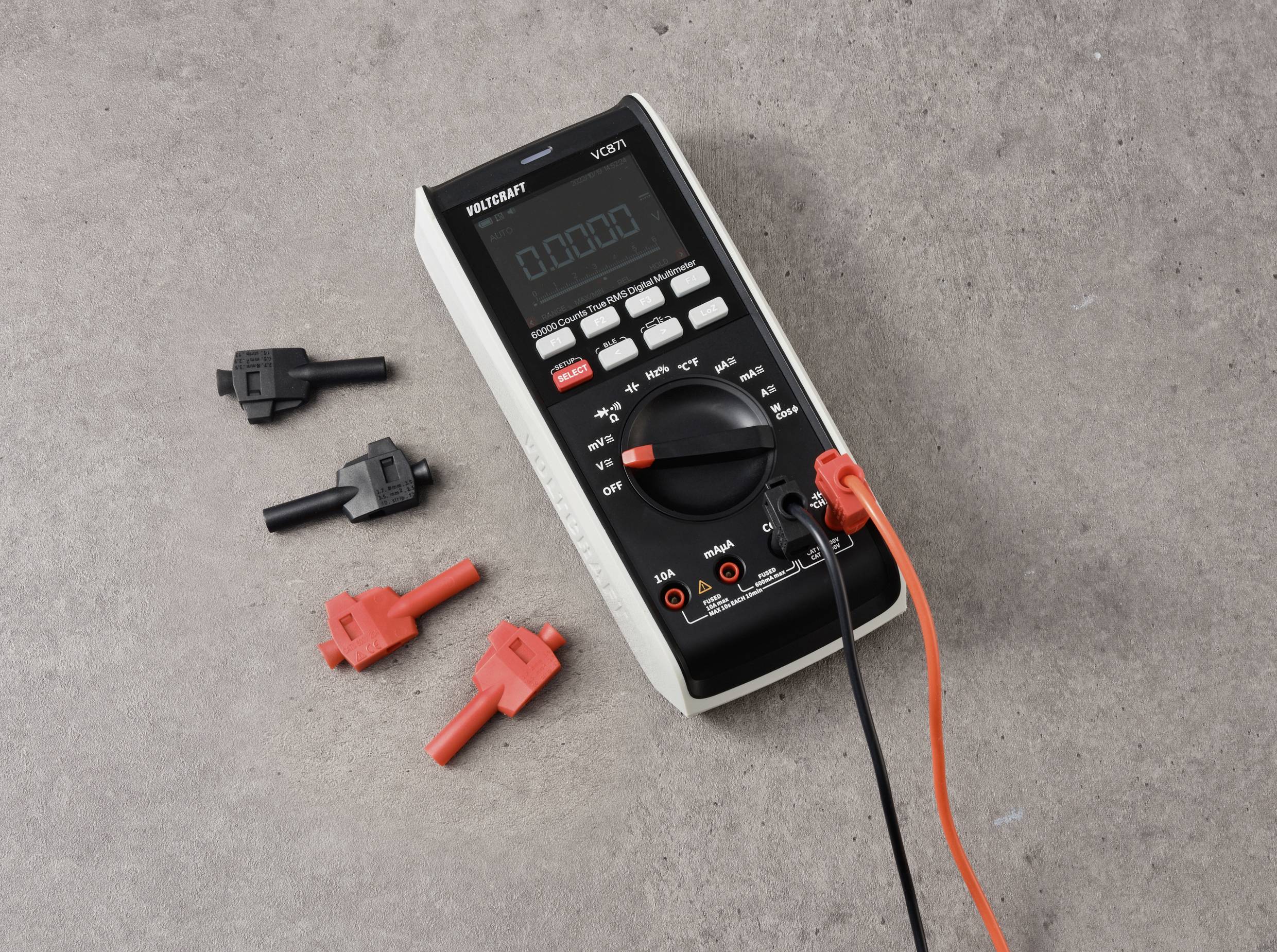 VOLTCRAFT MP-4 Jack plug with terminal clip Plug, straight Pin diameter: 4 mm Black 1 pc(s) Bulk-5