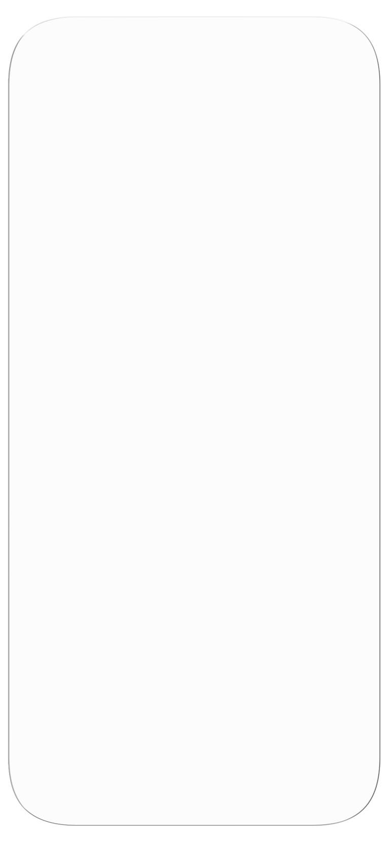 'Blank Smartphone Screen'. A vertical rectangle with a white background, recognisable as a smartphone display.