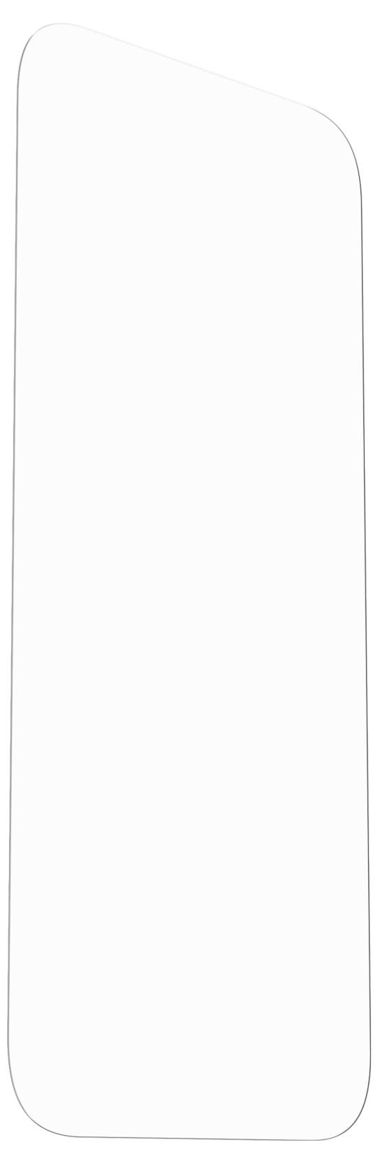 Blank, vertically oriented rectangle with rounded corners on a white background.