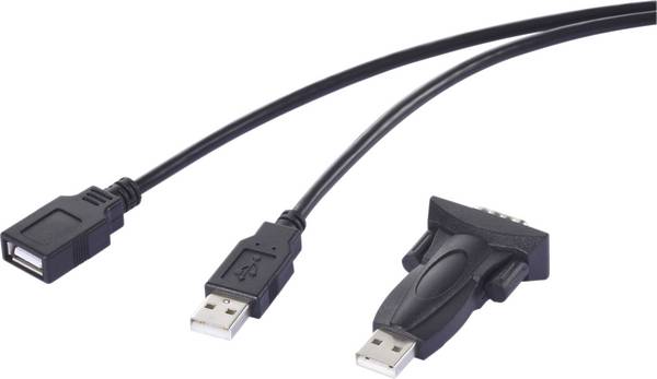 Renkforce USB 2.0, Series Adapter [1x USB - 1x RS232 plug]  1.00 m