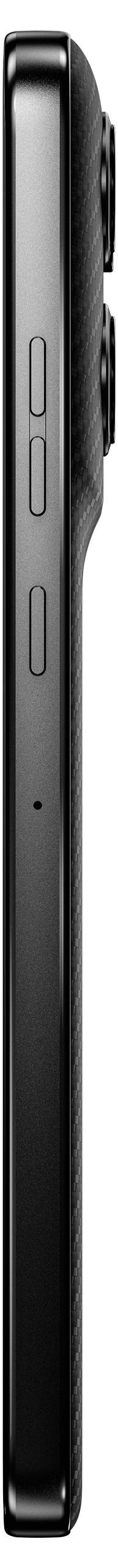 Side view of a modern smartphone with three visible buttons and a protruding camera module on the back.