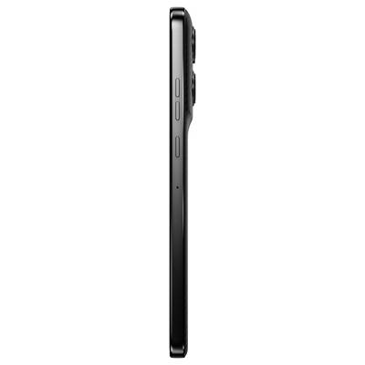 Side view of a modern smartphone with three visible buttons and a protruding camera module on the back.