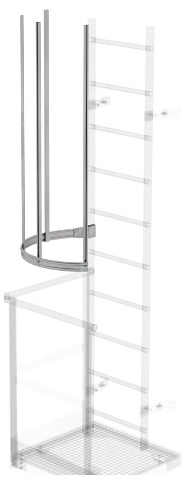 'Adjustable corner cabinet insert with metal grids and three shelves, suitable for kitchen corner cupboards to organise pots and pans.'