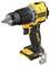 A yellow and black cordless drill driver with an ergonomic handle and metal chuck, suitable for various drilling tasks.