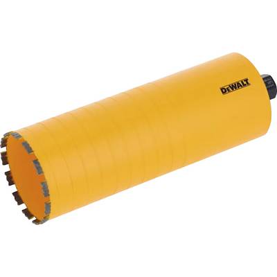Yellow drill core made from robust material with a black 'DeWalt' logo on the side.