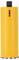 Yellow DeWalt drill bit with black print on top and serrated edge at the bottom, suitable for professional construction or renovation work.