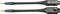 Two black test leads with protective caps and gold-plated tips, used for electrical measurements. Voltage warning 'MAX 1.5kV'.