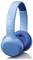 Blue wireless headphones by Lenco with padded ear cups and a minimalist design.