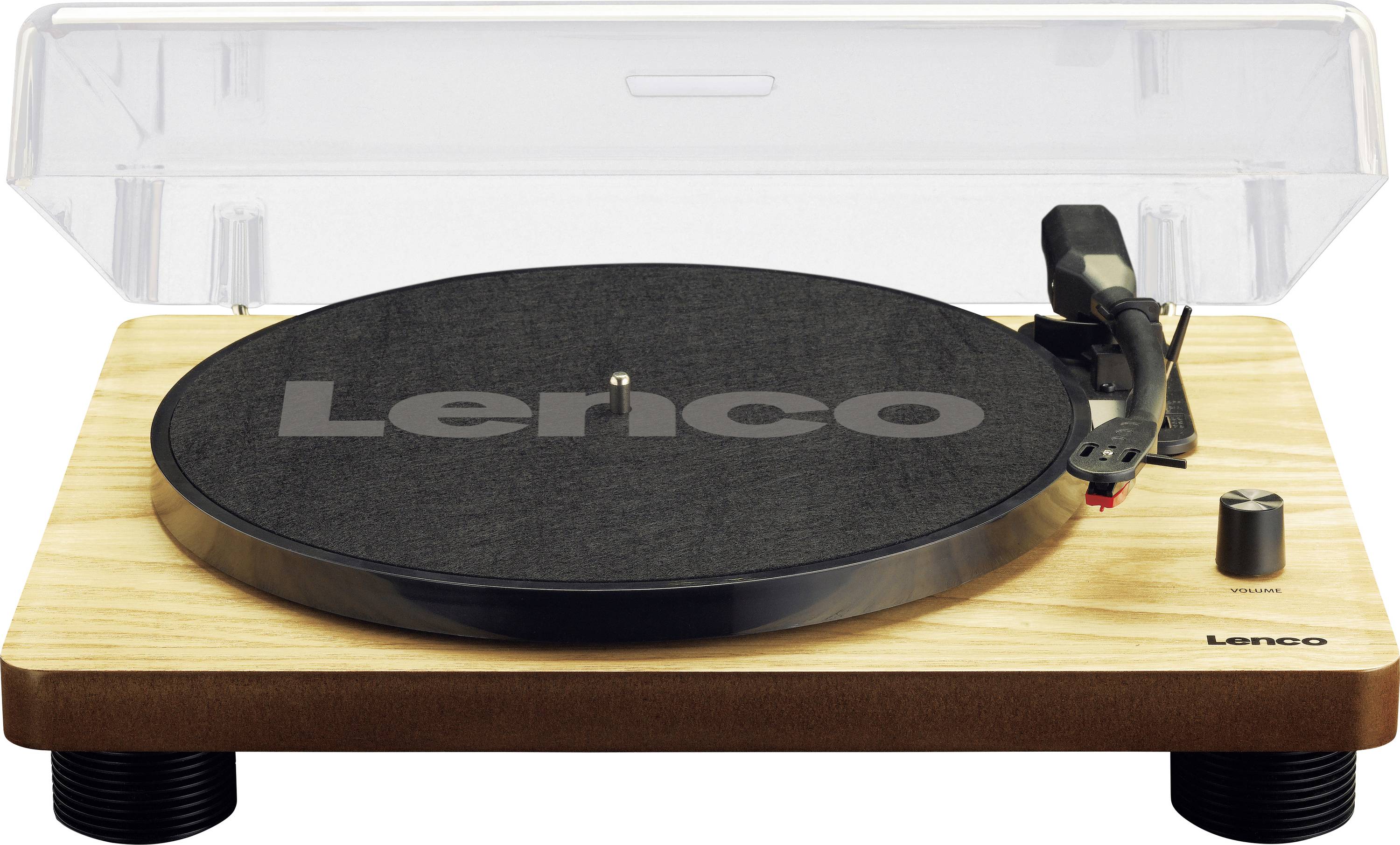 Lenco LS-50WD - Plattenspieler mit integrierten Lautsprechern - USB-Recording - Holz Turntable type