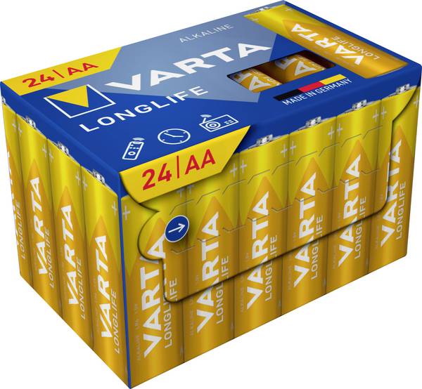 Varta VARTA Longlife AA Cube Pack24 AA battery Alkali-manganese 1.5 V 24 pc(s)