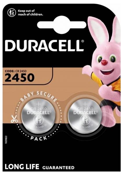 Duracell Button cell CR 2450 3 V 2 pc(s) 620 mAh Lithium CR2450
