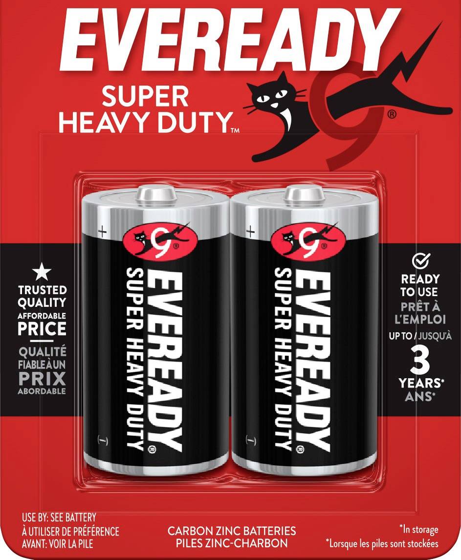 Eveready SHD D battery Zinc carbon 1.5 V 2 pc(s)