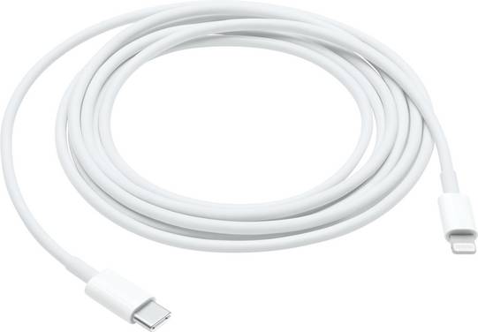 Apple USB cable Discounted (damaged/no packaging) USB-C® plug, Apple Lightning plug 2.00 m White MW2R3ZM/A-B