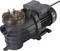 'Black electric water pump with a transparent brown lid and multiple connections, suitable for pool or pond systems.'