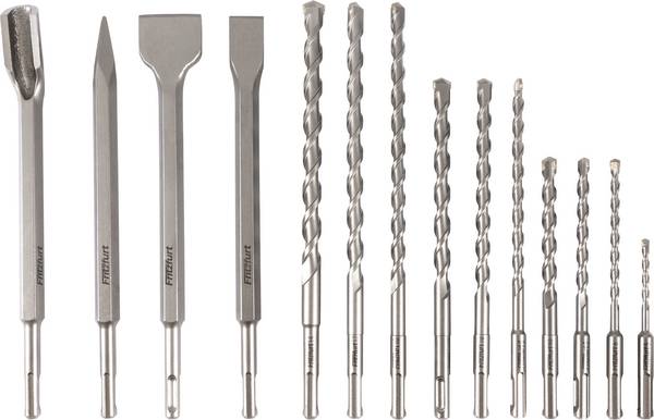 FRITZFURT 3161-3014 Hollow drill bit set 14-piece 5 mm, 6 mm, 8 mm, 10 mm, 12 mm, 14 mm SDS-Plus 1 Set