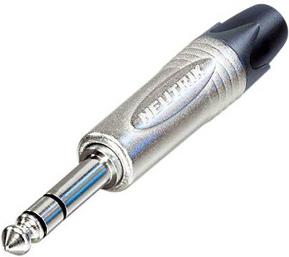 Neutrik NP3XX-AU-0 6.35 mm audio jack Jack plug 6.35 mm - Number of pins:3 1 pc(s)-0