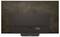 Back view of a wall-mounted LG OLED television on a brown textured wall, highlighting thin panel and minimalist design.