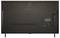 Back view of an LG OLED TV showing input ports and cable management features.