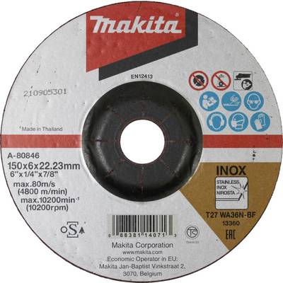Makita Schruppscheibe 150mm A-80846 Grinding disc 1 pc(s)
