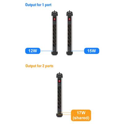 Sygonix SY-6807132 Surge protection power strip 6x Black, Silver PG connector 1 pc(s)-6