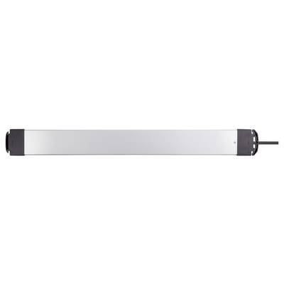 Sygonix SY-6807136 Surge protection power strip 10x Black, Silver PG connector 1 pc(s)-3