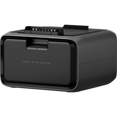 A black, compact external battery with the inscription 'Smart Extra Battery', presumably for use with electronic devices.