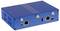 A blue network device with two ports at the front: a 2.5G/PoE port and another LAN port. Sides display ventilation slots.
